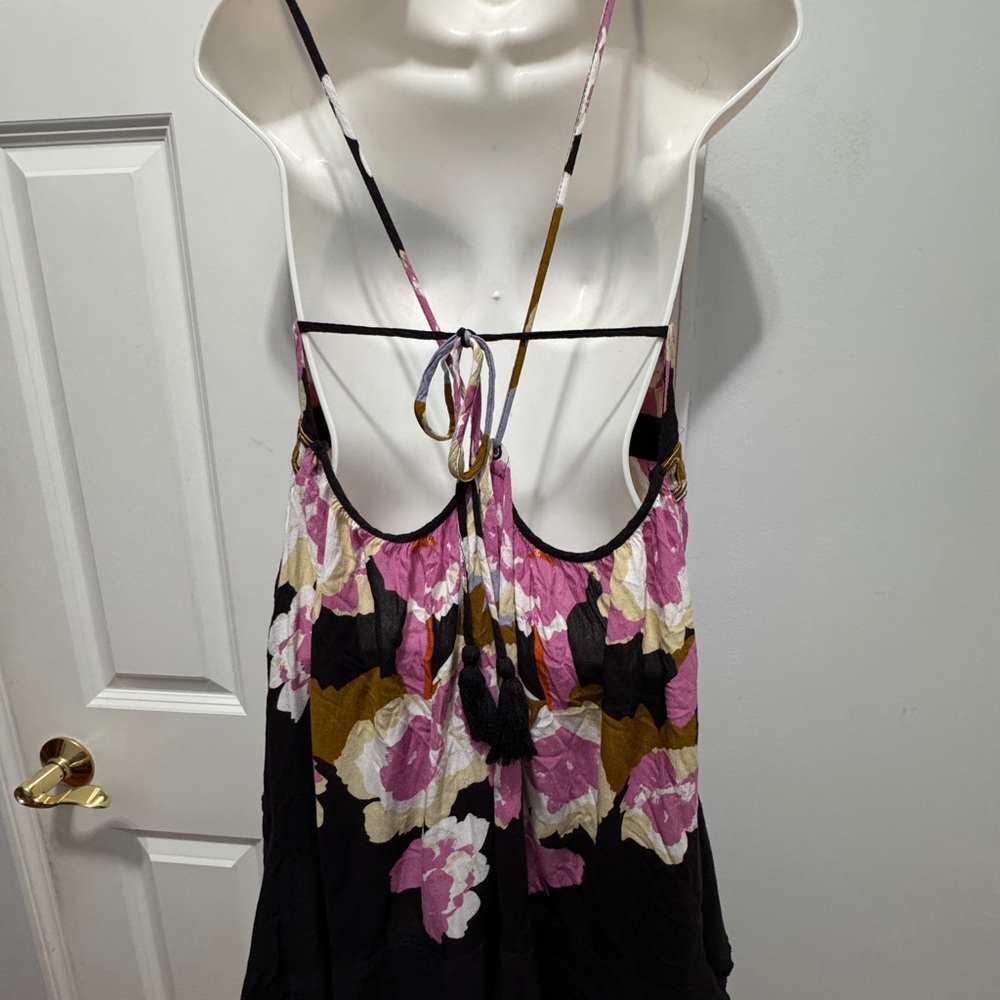 Free People Black and Pink Backless sweet Lucy slip Sundress - Picture 11 of 11